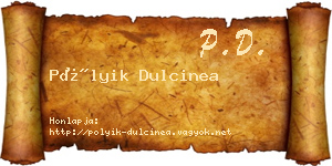 Pólyik Dulcinea névjegykártya